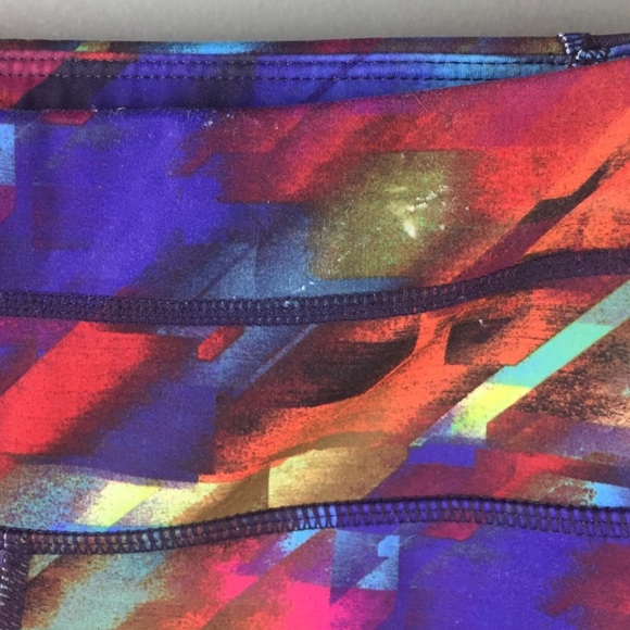 Athleta Colorburst Sonar Rainbow Print Compression Leggings Size XS - Picture 11 of 14